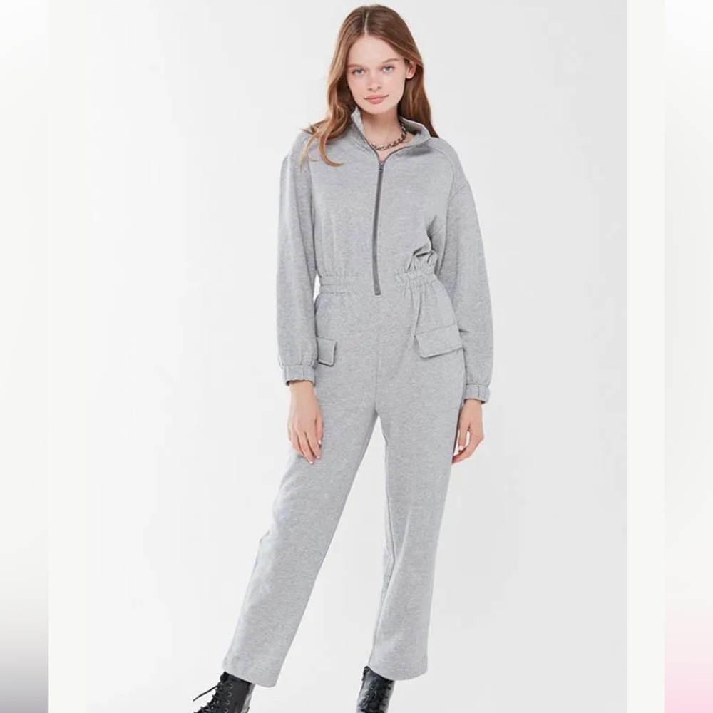 Urban Outfitters Out From Under Jacie Long Sleeve Straight Leg Jumpsuit